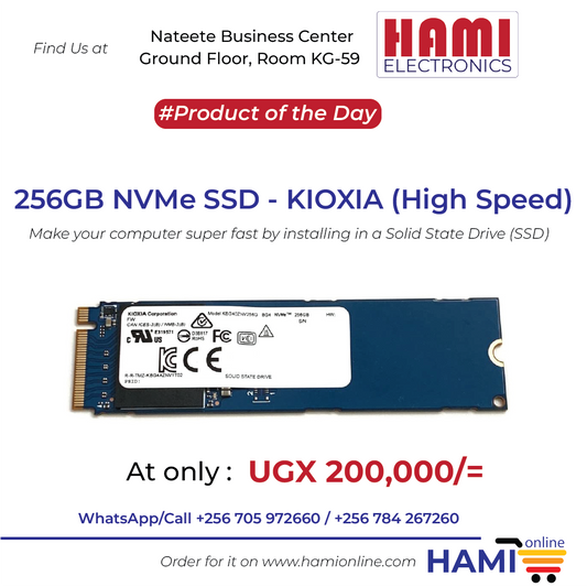 256GB NVMe SSD - KIOXIA